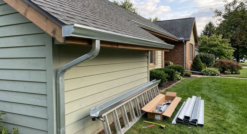 Steel Rain Gutter Installation in Clarksville, TN