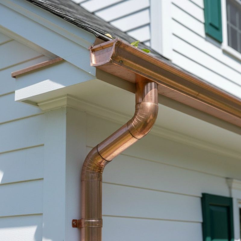 Copper Gutter Installation in Mcdonough, GA
