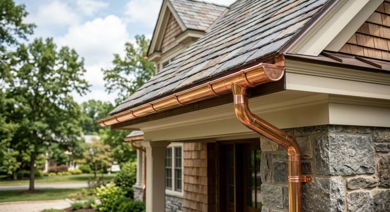 Copper Gutter Replacement in Mcdonough, GA
